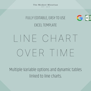 Standaardlijn diagram Excel-sjabloon-meerdere variabelen
