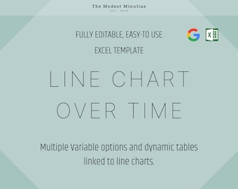 Basic Line Chart Excel Template - Multiple Variables