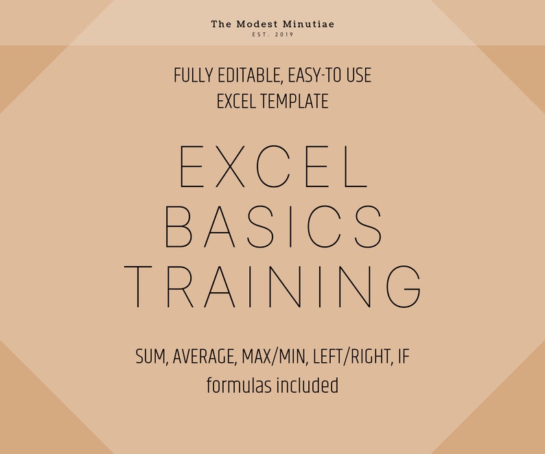 Excel Basic Formulas Tutorial Template image 1