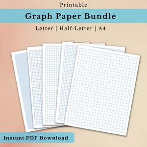 Coloured Printable Dot Grid Paper, Pink, Light Blue, Lilac, Green, Dark  Blue, Black, Letter Size Dotted Paper, Bullet Journal, PDF Printable 