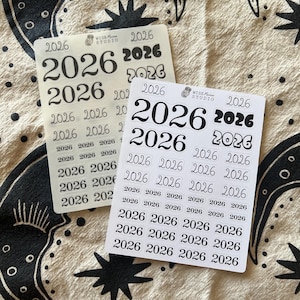 2026 Script Planner Stickers, Journal stickers