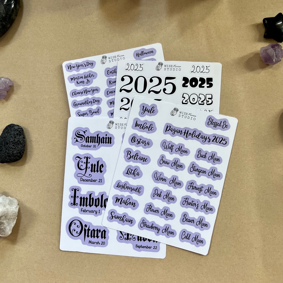 BUNDLE 2025 Scripts Planner Stickers, Journal Stickers - Etsy