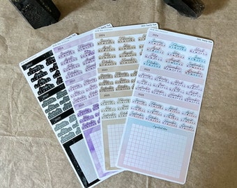 2024 Hobonichi Weeks Planner Stickers, Yearly View Covers, Year At A Glance