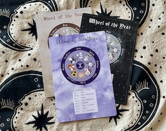 2026 Wheel of the Year, Planner Stickers, Pagan Wiccan Sabbats, Journal Stickers