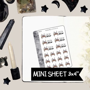 CLEARANCE Set up Altar Micro Planner Stickers, Tiny Journal Stickers - Etsy