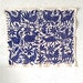 Otomi Wall Hanging  / Tenango Multicolored Embroidery / Wall Décor / cobalt blue