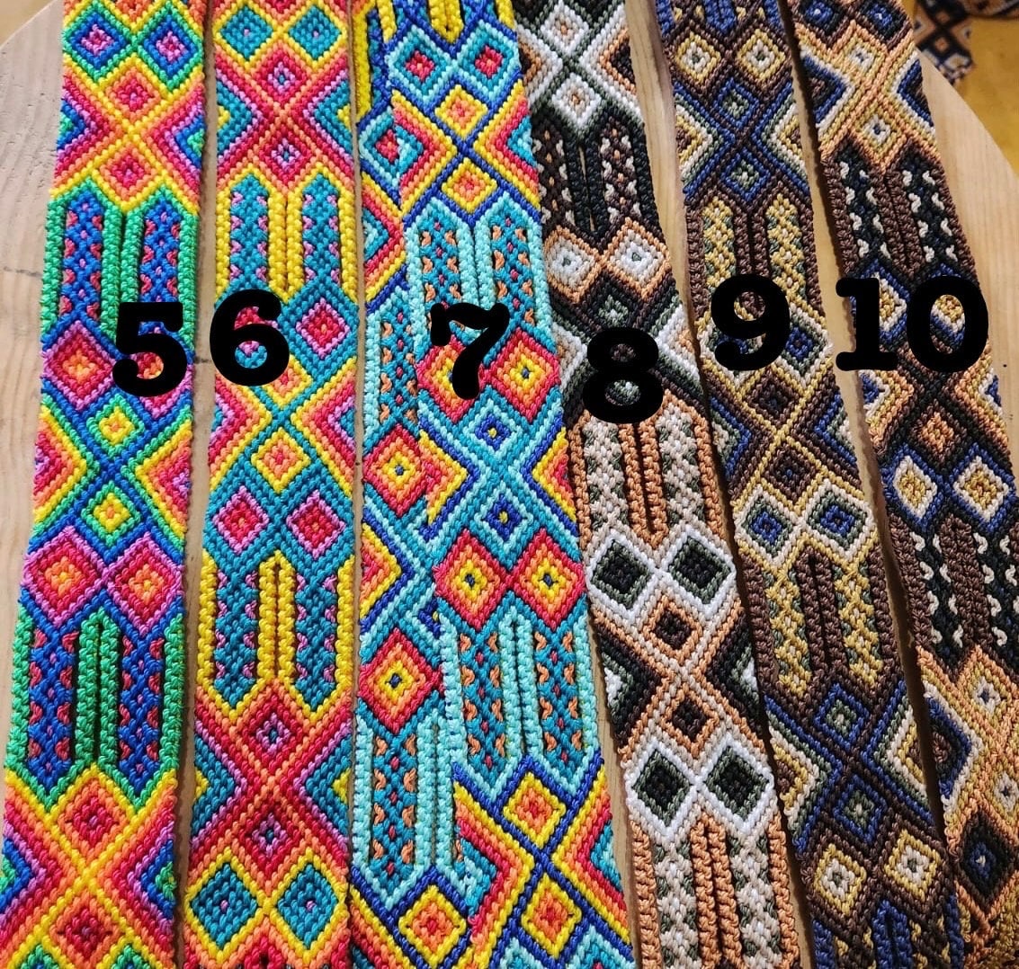 Handwoven Maya Belt: Multicolor Boho Sash, Mexican Textile  display picture 1