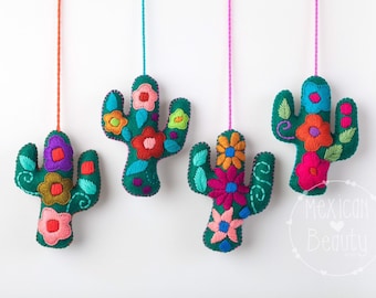 Mexikanische Kaktusanhänger / mexikanische Ornamente / Gastgeschenke / Weihnachtsbaumschmuck