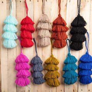 Solid Color Tassel as charm for bags