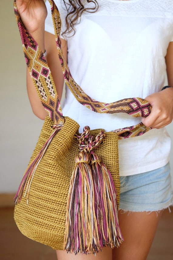 Mexican crochet bag sale