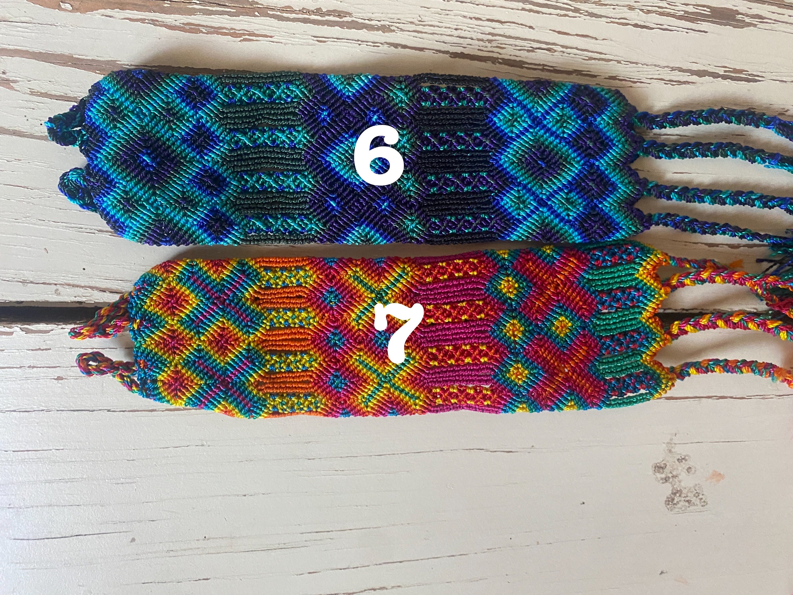 Friendship Woven String Bracelet 1/4 wide - Mexico