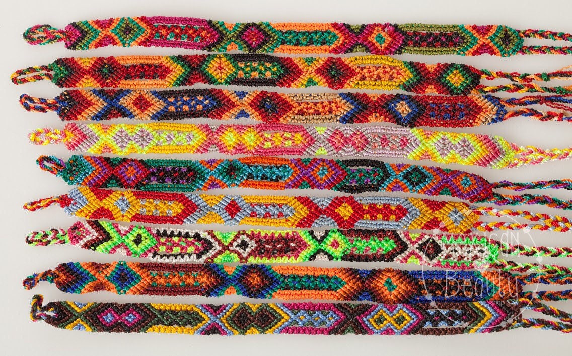 Friendship Bracelets Summer Bracelets Mexican Macramé - Etsy