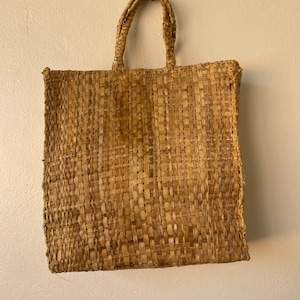Bonita bolsa de paja mexicana única