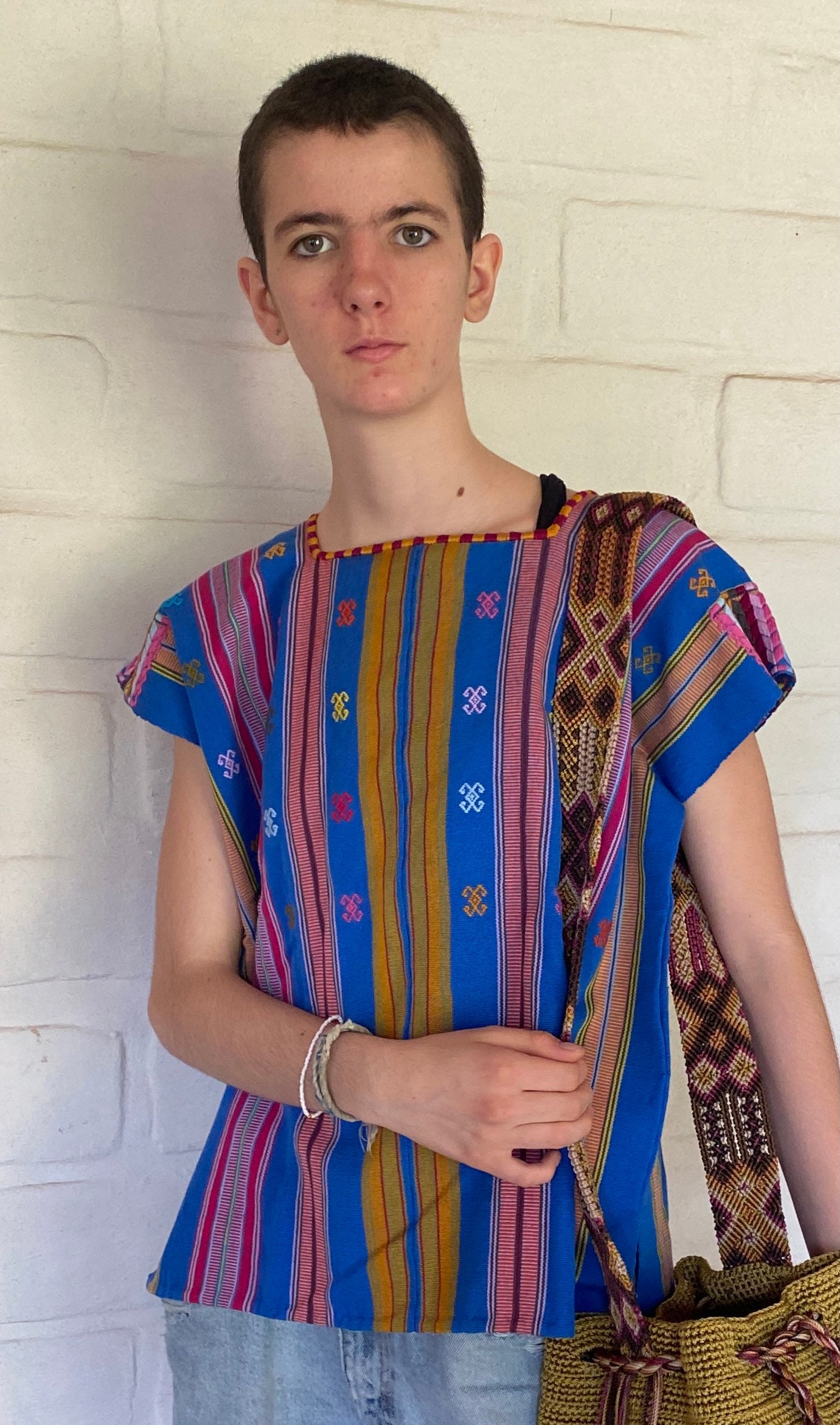 Handmade Embroidered Maya Huipil Blouse: Loom Woven Cotton - Etsy