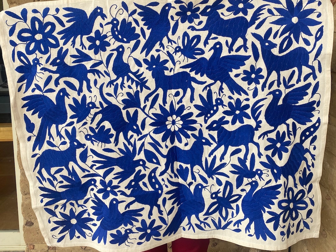 Otomi Wall Hanging Tenango Wall Art Mexican Embroidery Wall Decor Wall Textile Embroidered Tapestry Mexico Tapestry Ready to Ship Etsy