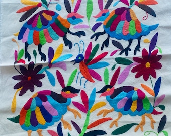 Small Otomi multicolored Wall hanging. Unframed