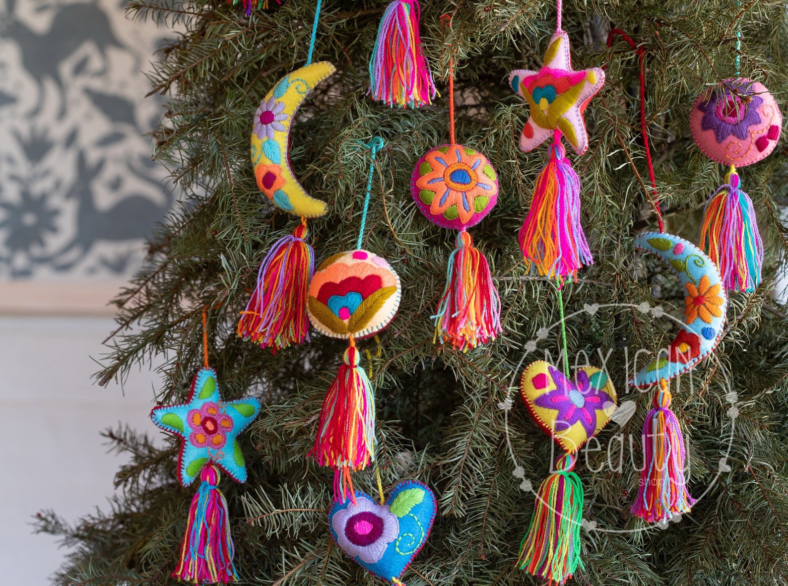 Image of Neon Winter Fiesta Ornaments