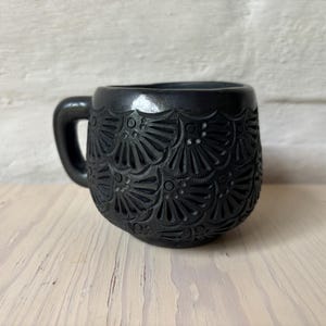 Handmade Oaxacan Hot Chocolate Mugs, Geometric Pattern, Kitchen Decor, Perfect Gift set of two