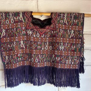 Vintage Huipil from Nebaj, Quiché – Handwoven in Warm Sunset Tones