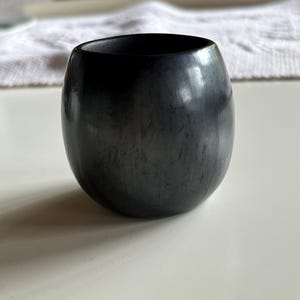 Handcrafted Barro Negro Mezcal Shot Glasses – Set of 2, Smooth Black Clay Shot Glasses, Authentic Mexican Drinkware, Unique Gift Idea