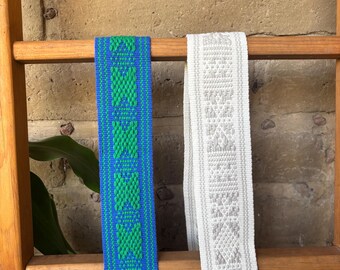 Colorful Hand Loomed Mexican Cotton Sash or Belt From Oaxaca 