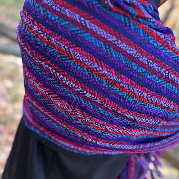 Rebozo, châle mexicain tissé délicatement à tisser - écharpe polyvalente, châle et pashmina - idée cadeau idéale