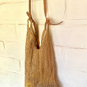 Beautiful Hand Knit Mexican Net Agave Fiber Bag