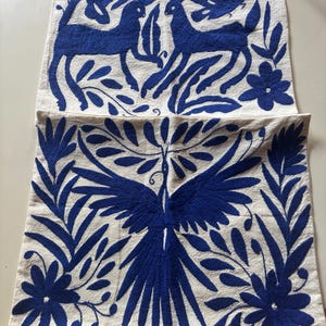 Otomi Lumbar Pillow Cover, Out Door Decor, Embroidered Pillow Cover, Mexican Sham, Tenango, Patio Decor, Mexican Home Decor