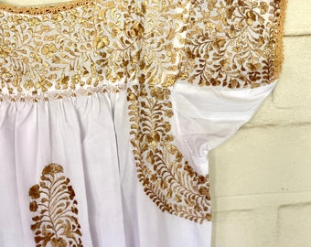 Artisanal Mexican Dress, Carla Dress, Strapless Long Dress, Embroidered  Dress W/ Silk Thread - Etsy