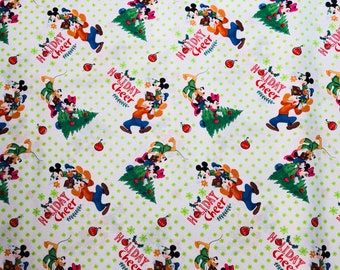disney mickey friends christmas trim the tree fabric by the yard and half yard and other various lengths - Disney Christmas Fabric disney mickey friends christmas trim the tree fabric by the yard and half yard and other various lengths - Disney Christmas Fabric