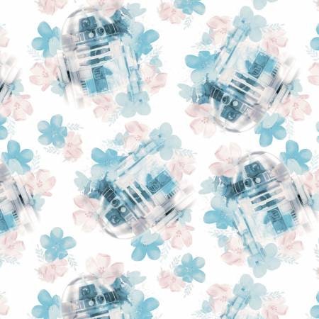 floral star wars fabric