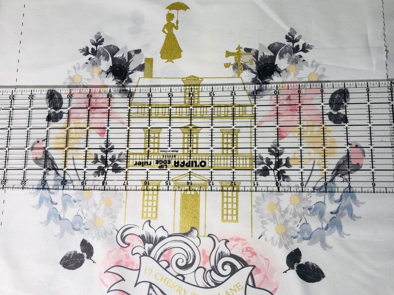 Mary Poppins Practically Perfect Half Panel wMetallic