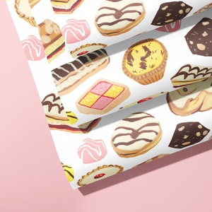Cakes Wrapping Paper set, Great British Bakes Gift Wrap