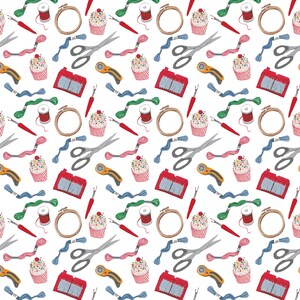 Haberdashery wrapping paper image 4