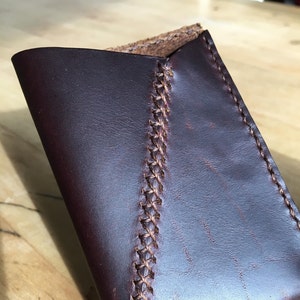 100% Handmade, USA, Leather Card Holder, Wallet, Minimalist, Mother's Day
