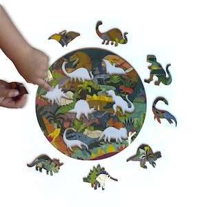 Puzzle Dino Laser File / pdf dwg dxf / Instant Download