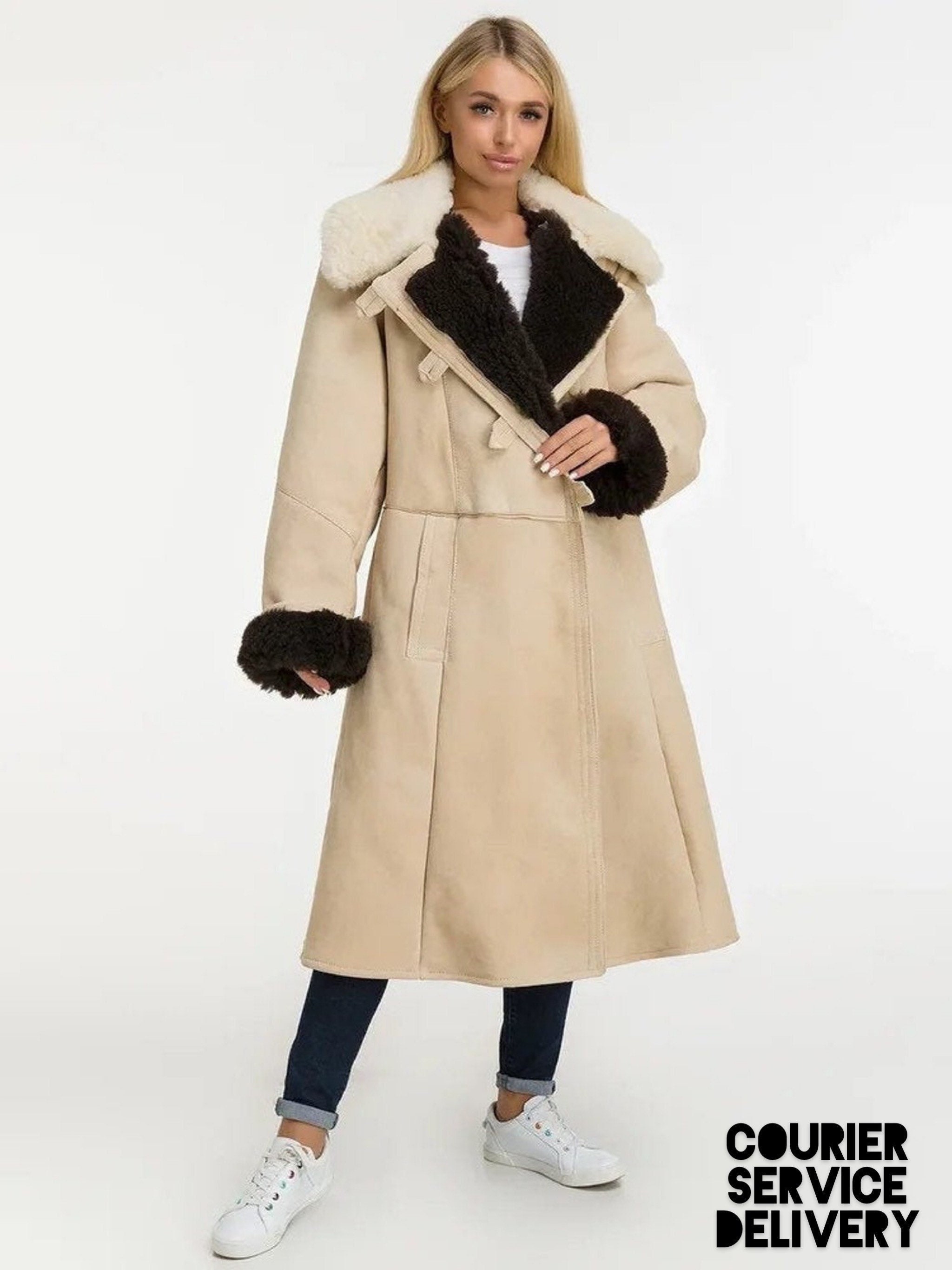 shearling coat australia