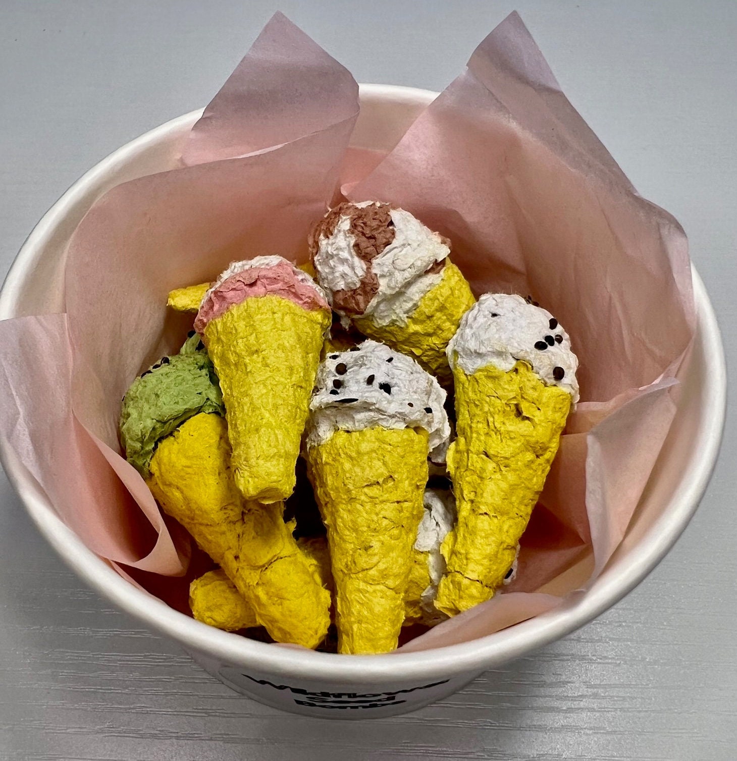 Ice Cream Cone Shaped Wildflower Seed Bombs/ Wildflower Seeds/ - Etsy