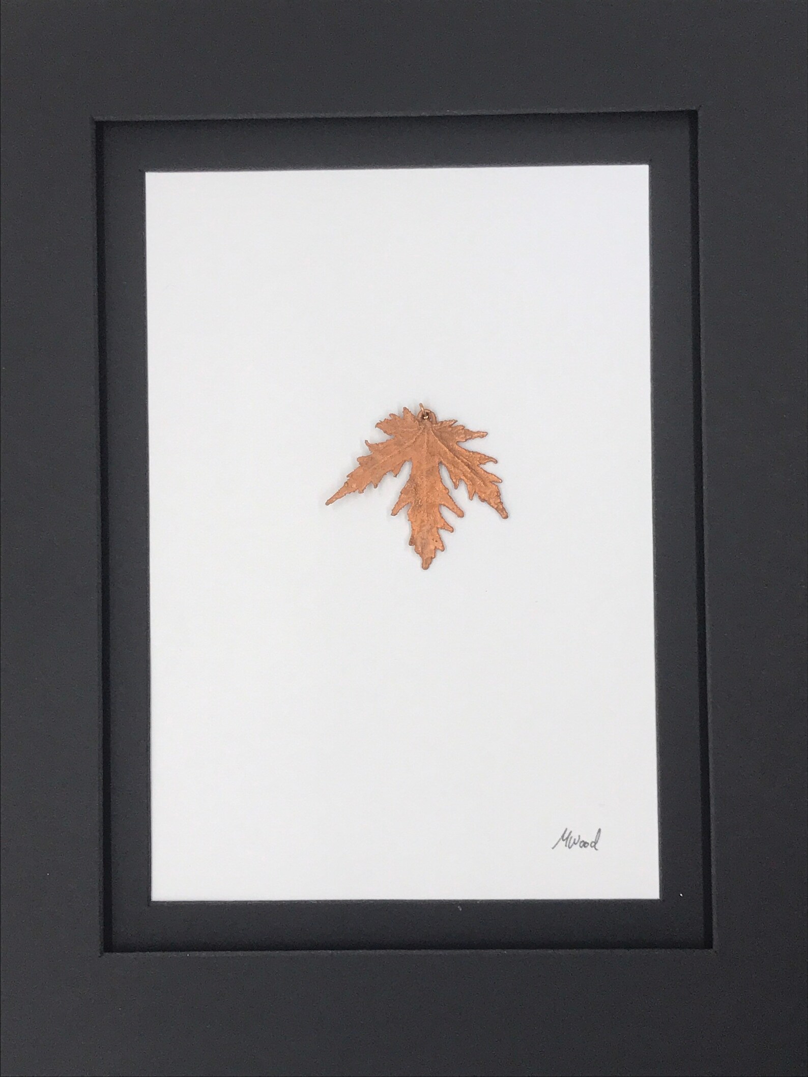 Copper leaf art/ real leaf covered in copper/ electroforming Etsy