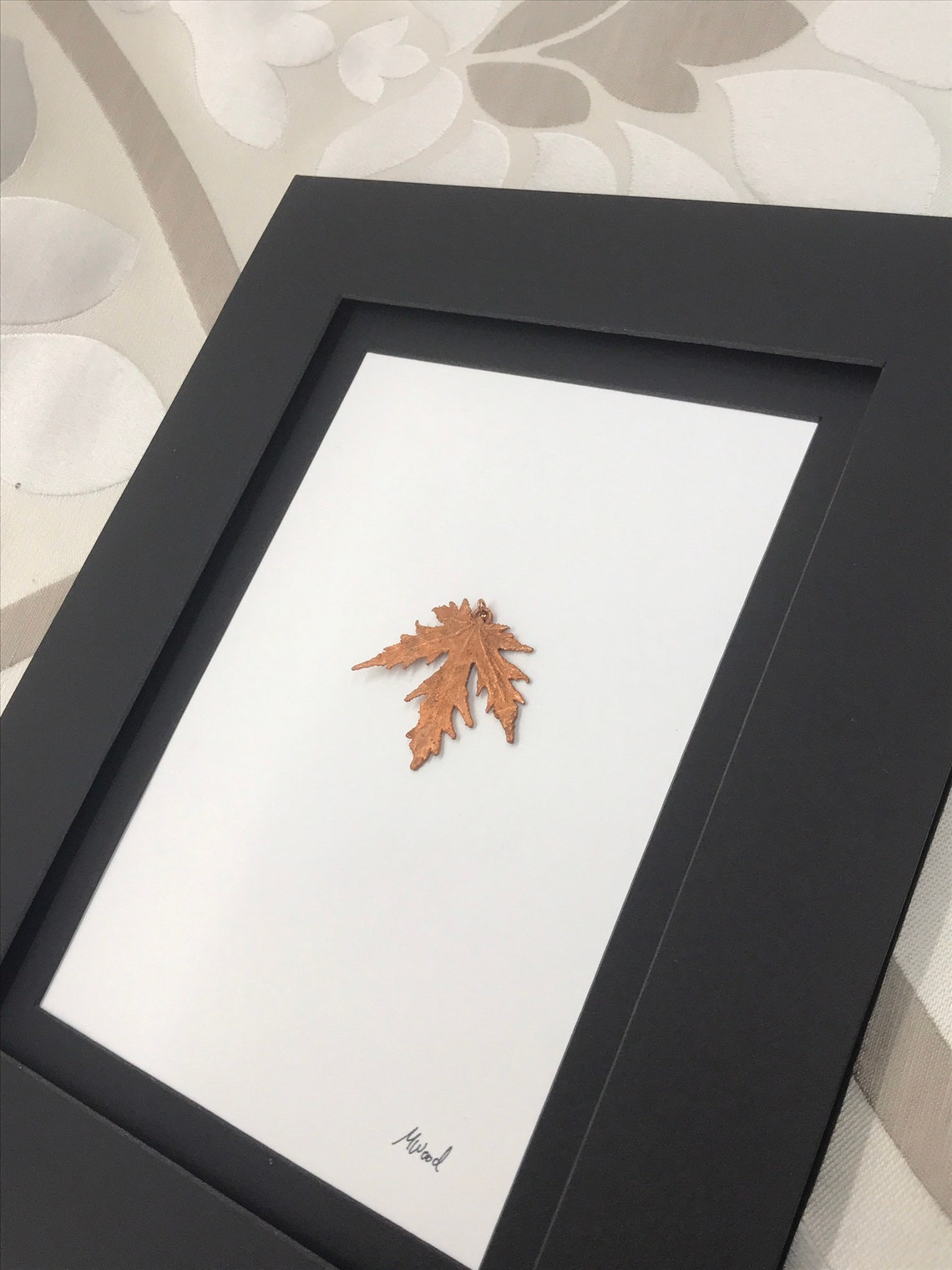 Copper leaf art/ real leaf covered in copper/ electroforming Etsy
