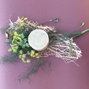 wild fennel soap " flowers and leaves, decorative