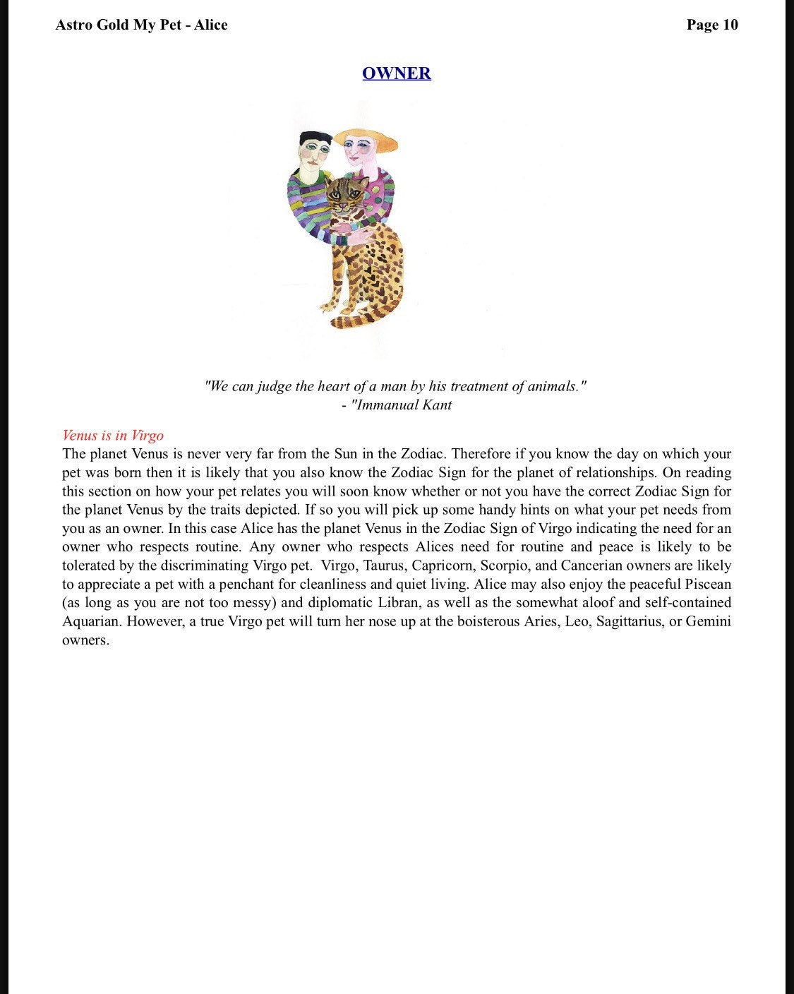 Astrology for PETS DOG / CAT Birth Chart Horoscope Report With
