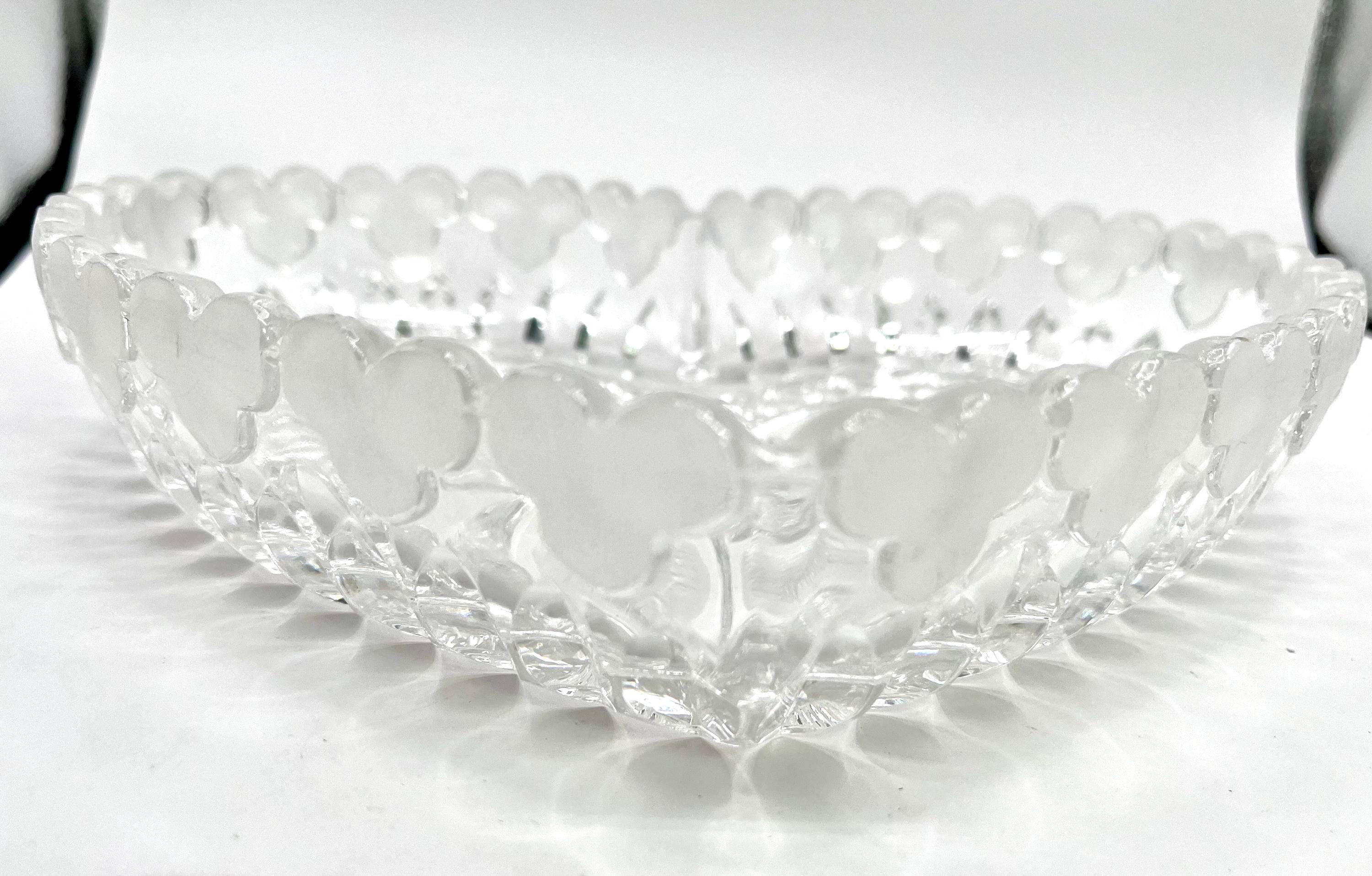 ホフバウワー イエローバードクリスタルガラス ボウル 小鳥