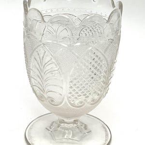 Antique Palmette Spooner – Bryce, Walker & Co. – Grape Band Pattern – Circa 1870s - Free US Shipping