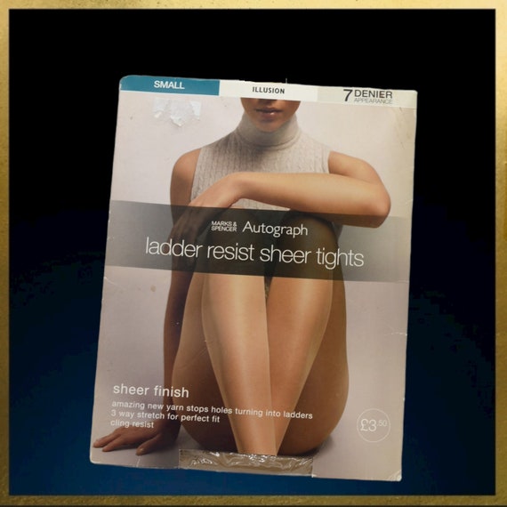 Autograph 7 Denier Ladder Resist Sheer Tights Illusion Small New in Packet Etsy UK