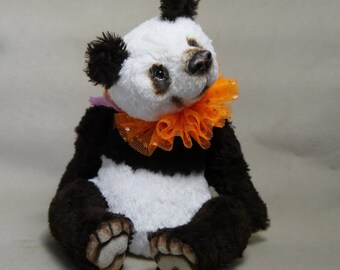 OOAK kunstenaar beer, knuffels, knuffels, handgemaakte beer, collectible beer, panda beer, kunst, teddybeer, speelgoed artdoll, handgemaakt speelgoed,