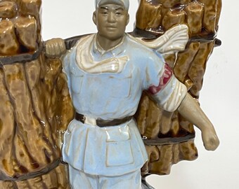 文化大革命時代の兵士を象った中国の陶器像 - Etsy 日本
