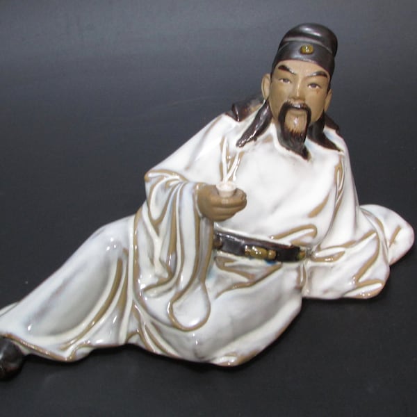 Vintage chinesische Keramik Figur Schlammmann Statue