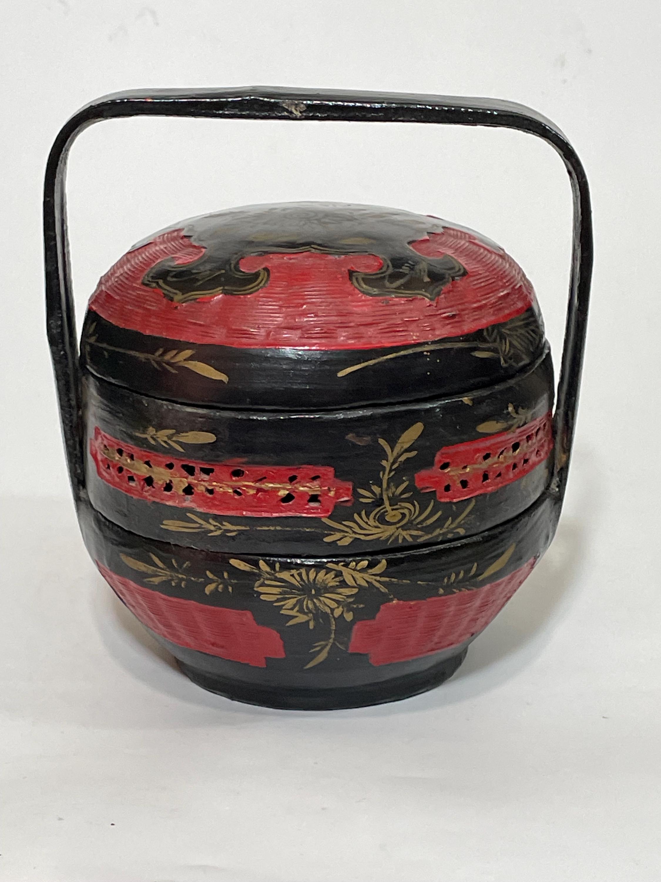 ヴィンテージ中国漆器籠 - Etsy 日本