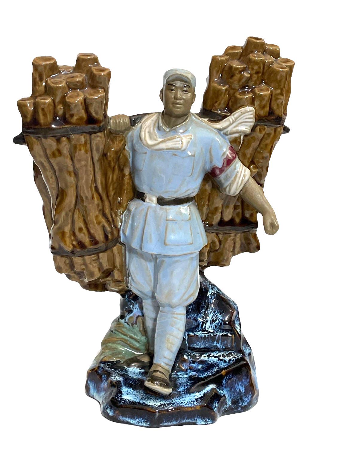 文化大革命時代の兵士を象った中国の陶器像 - Etsy 日本